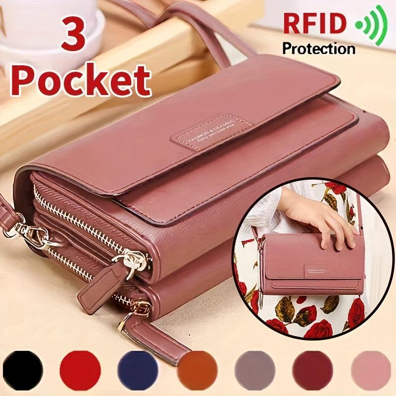 Minimalist Shoulder Bag Solid Large Capacity Purse Women's All Match Phone Bag