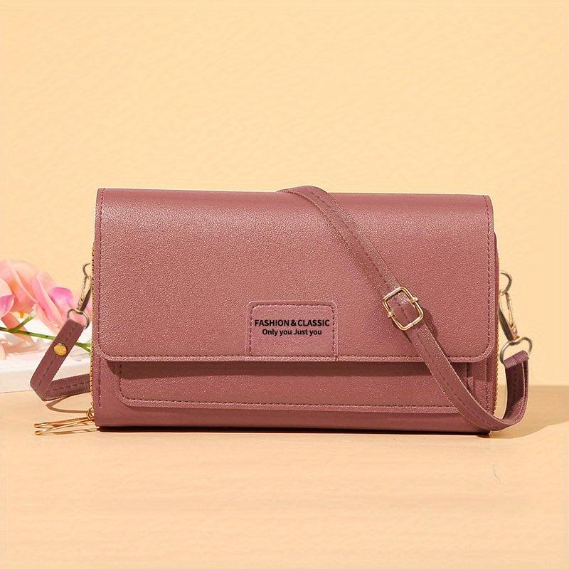 Minimalist Shoulder Bag Solid Large Capacity Purse Women's All Match Phone Bag