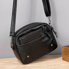 Faux Leather Crossbody Bag Women's Small Square Bag