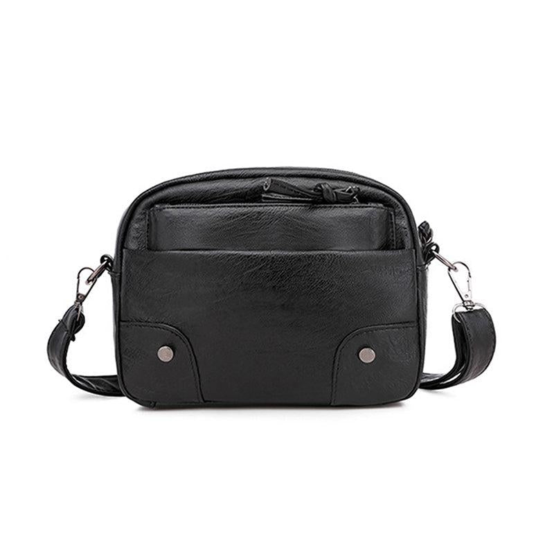 Faux Leather Crossbody Bag Women's Small Square Bag