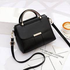 Women's Buckle Decor Shoulder Bag Large Capacity Hand Bag