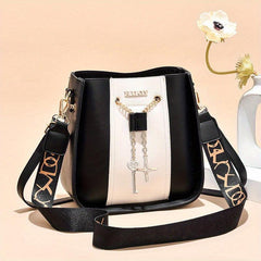 Stylish Crossbody Bucket Bag with Drawstring Closure