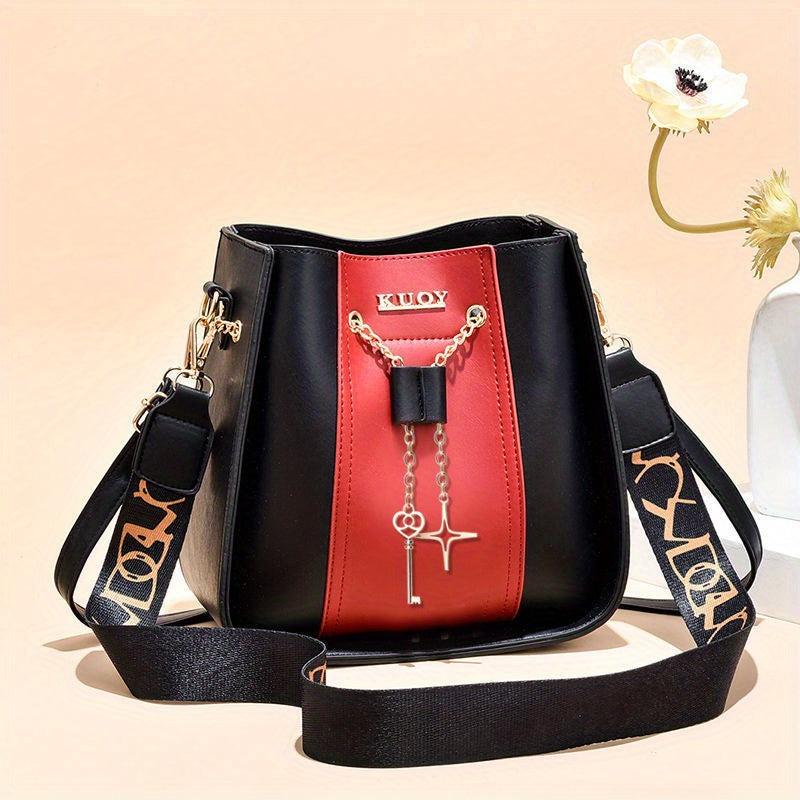 Stylish Crossbody Bucket Bag with Drawstring Closure