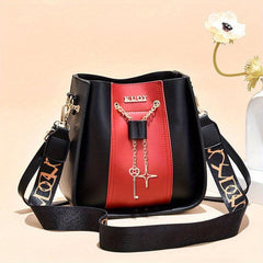 Stylish Crossbody Bucket Bag with Drawstring Closure