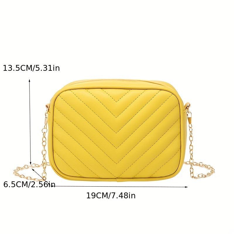 Quilted Crossbody Bag Casual Shoulder Bag Women's Handbag Purse