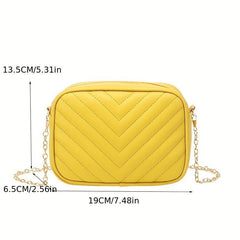Quilted Crossbody Bag Casual Shoulder Bag Women's Handbag Purse
