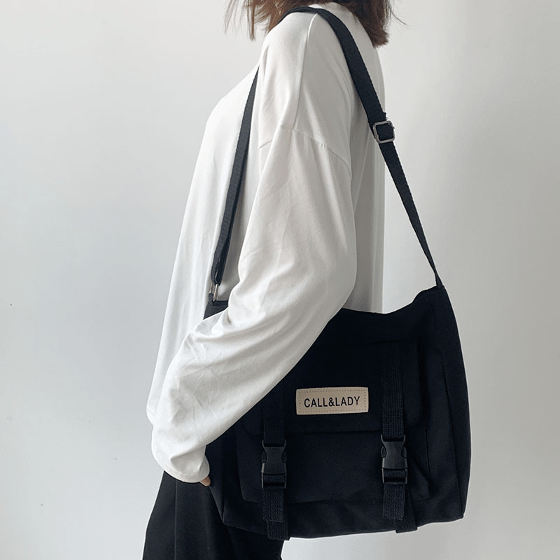Cartoon Decor Preppy Shoulderbag for Students