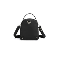 Argyle Pattern Crossbody Bag Solid Mini Backpack Women's Two way Shoulder Bag