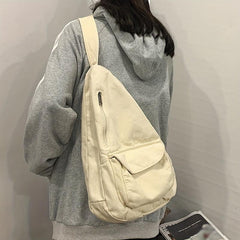 Kpop Canvas Sling Bag Crossbody Women's Chest Purse