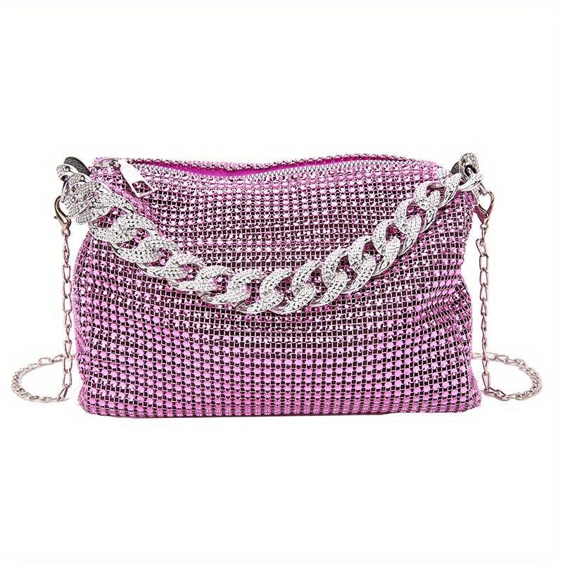 Glitter PVC Mini Crossbody Bag for Party & Wedding