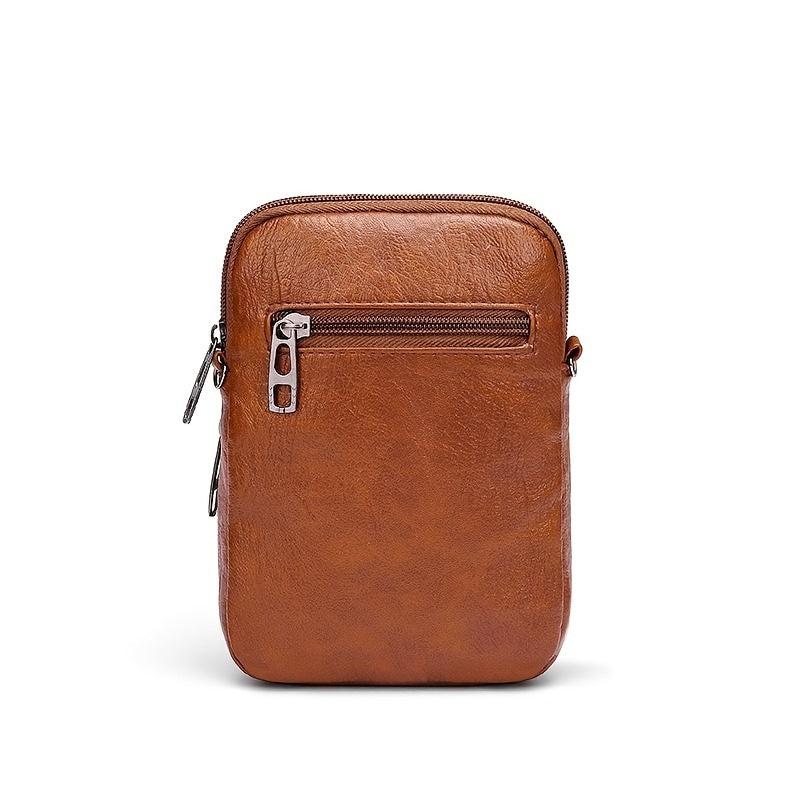 Retro Solid Phone Bag Crossbody Bag With Strap Small Shoulder Purse