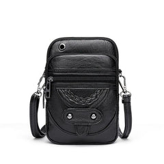 Retro Solid Phone Bag Crossbody Bag With Strap Small Shoulder Purse