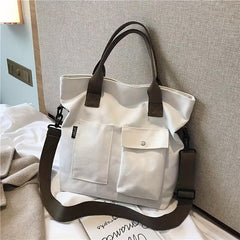 Canvas Tote Bag Women Crossbody Large Handbag School