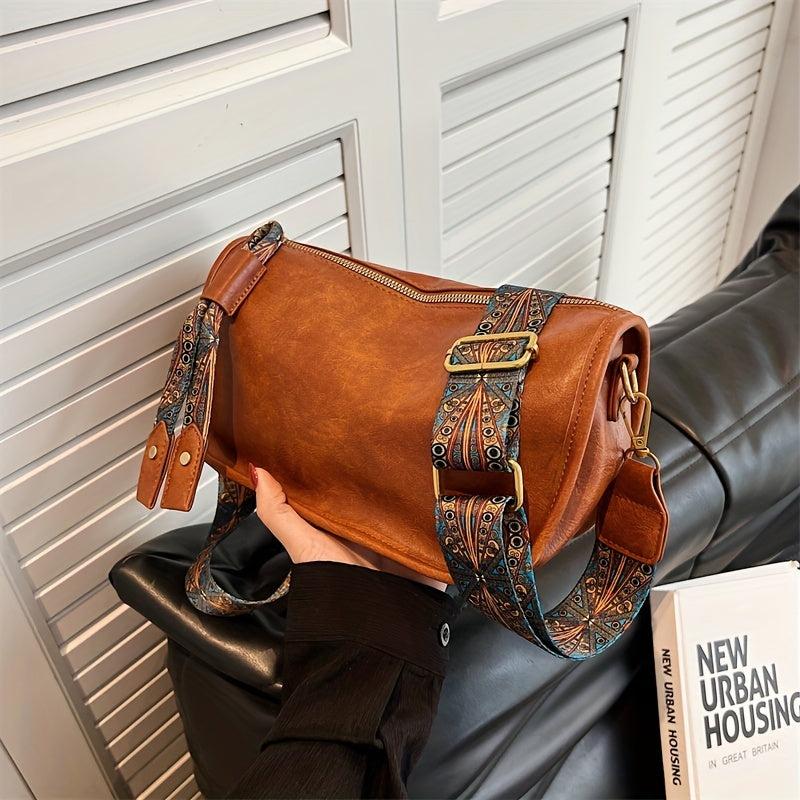 Vintage Geometric Crossbody Bag Ethnic Style Dumpling Purse
