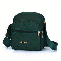 Women's Quilted Crossbody Bag Small Purse Embroidered Shoulder Bag