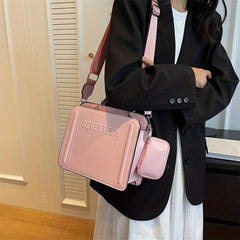 Women's Embossed Handbag Set Crossbody Bag With Coin Purse