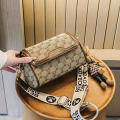Bear Pattern Crossbody Bag Women's Small Flap Purse