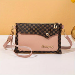 Retro Pattern Wristlet Crossbody Bag