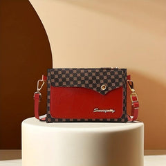 Retro Pattern Wristlet Crossbody Bag