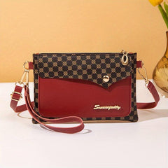 Retro Pattern Wristlet Crossbody Bag