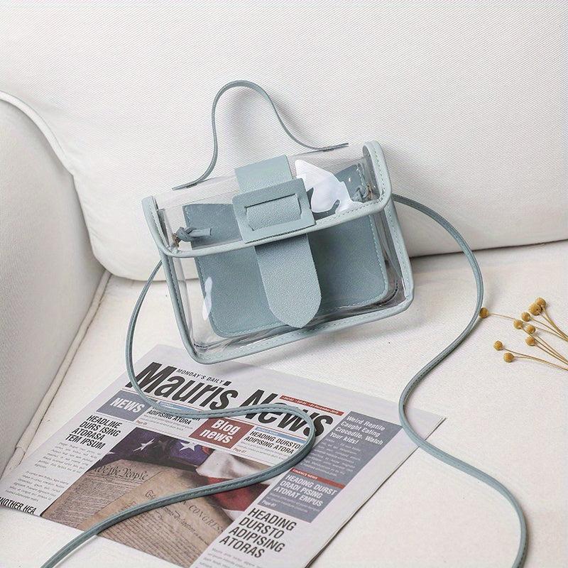 Transparent Jelly HandBag Mini Drawstring Crossbody Bag