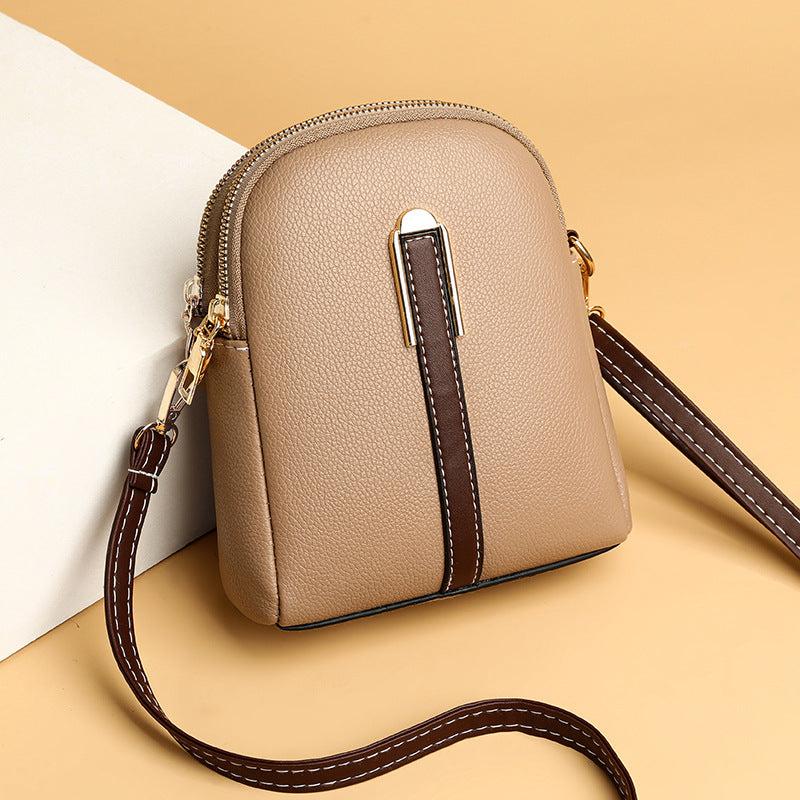 Casual Colorblock Crossbody Bag Zipper Shoulder Bag