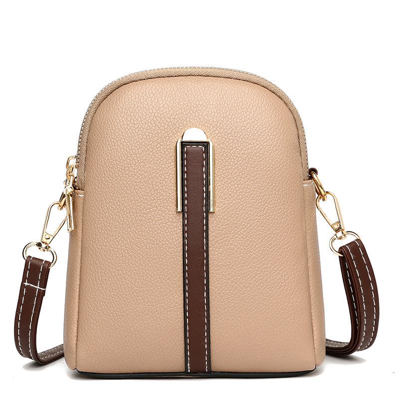 Casual Colorblock Crossbody Bag Zipper Shoulder Bag