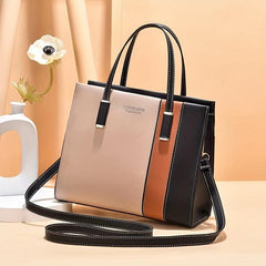 Stripes Crossbody Bag Top Handle Satchel Purse