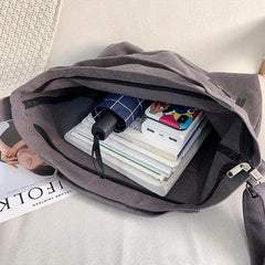 Large Capacity Crossbody Bag Canvas Shoulder Bag