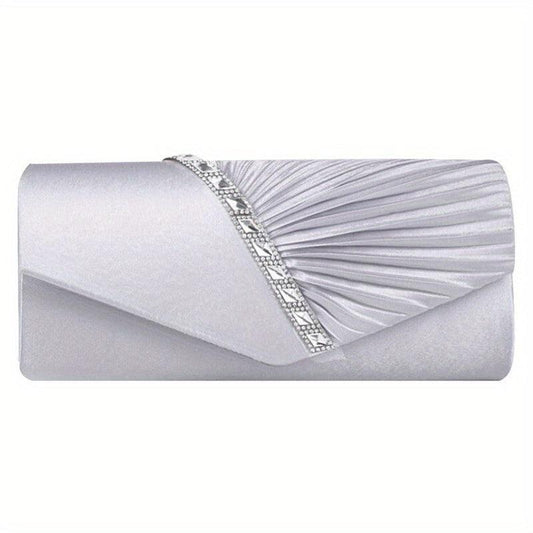 Rhinestone Evening Clutch Crossbody Bag Classic Purse For Party