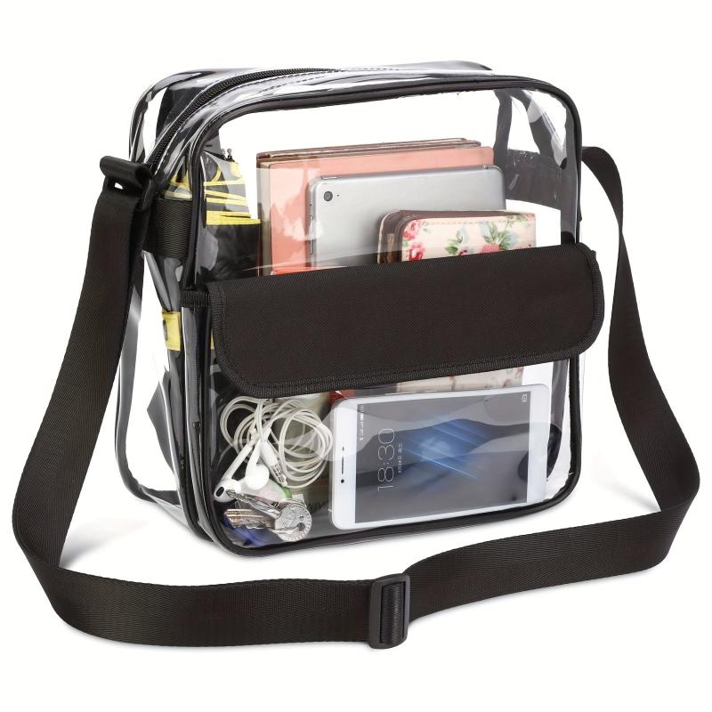 Clear Waterproof Crossbody Bag PVC Casual Purse Beach Shopping Bag