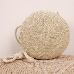 Straw Woven Beachbag Crossbody Bag Mini Coin Purses