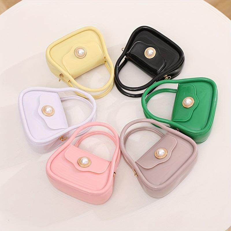 Jelly Crossbody Bag PVC Handbag Shoulder Bag & Coin Purse for Women