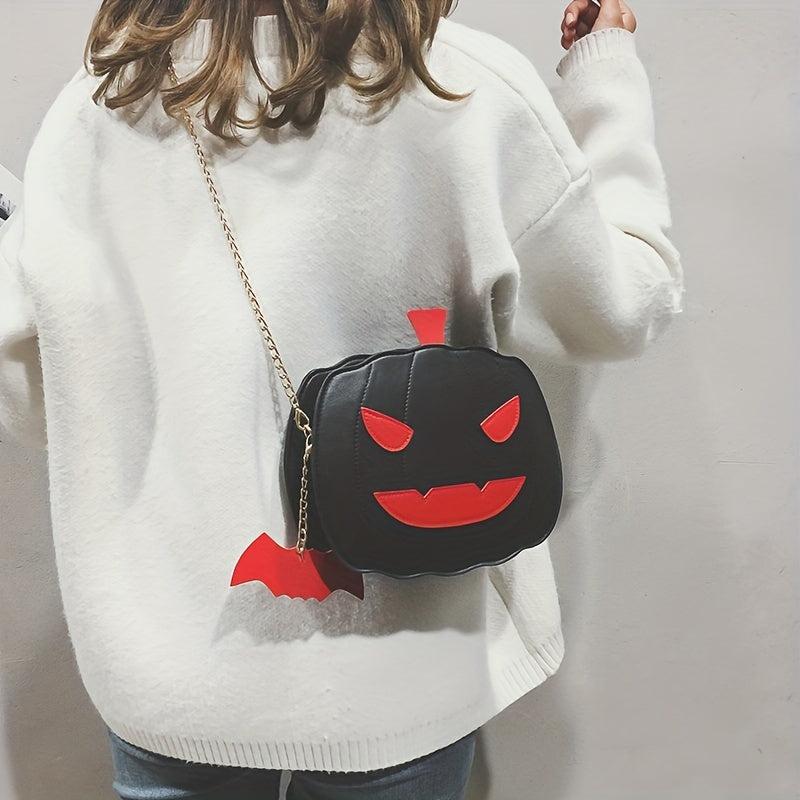 Pumpkin Crossbody Bag Halloween Party Coin Purse Ghost Shoulder Bag