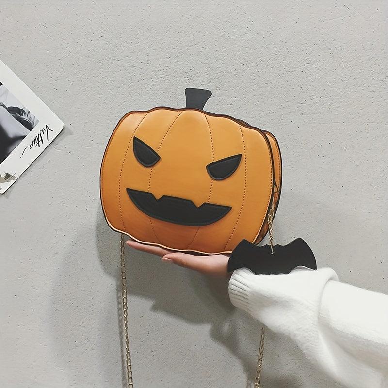 Pumpkin Crossbody Bag Halloween Party Coin Purse Ghost Shoulder Bag