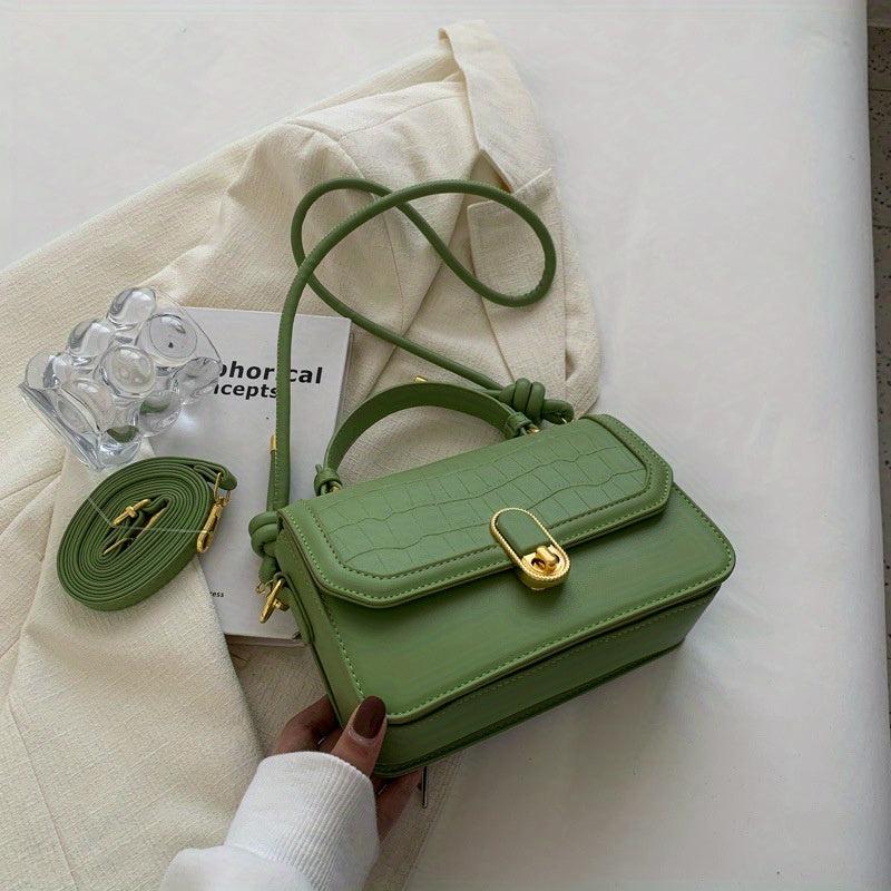 Crocodile Pattern Crossbody Bag for Women