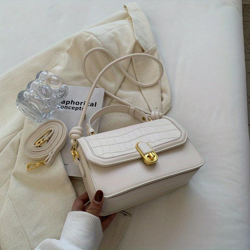 Crocodile Pattern Crossbody Bag for Women