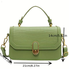 Crocodile Pattern Crossbody Bag for Women