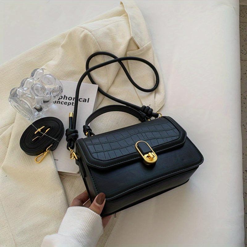 Crocodile Pattern Crossbody Bag for Women