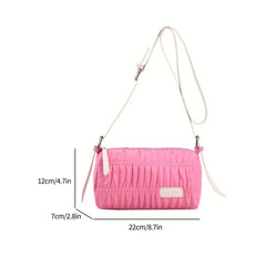 Ruched Cloud Crossbody Bag Quilted Shoulder Bag