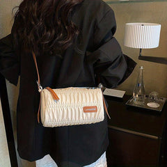 Ruched Cloud Crossbody Bag Quilted Shoulder Bag