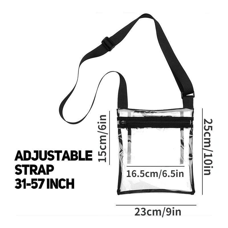 Transparent Zipper Shoulder Bag for Beach