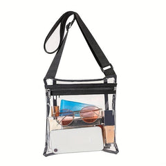 Transparent Zipper Shoulder Bag for Beach