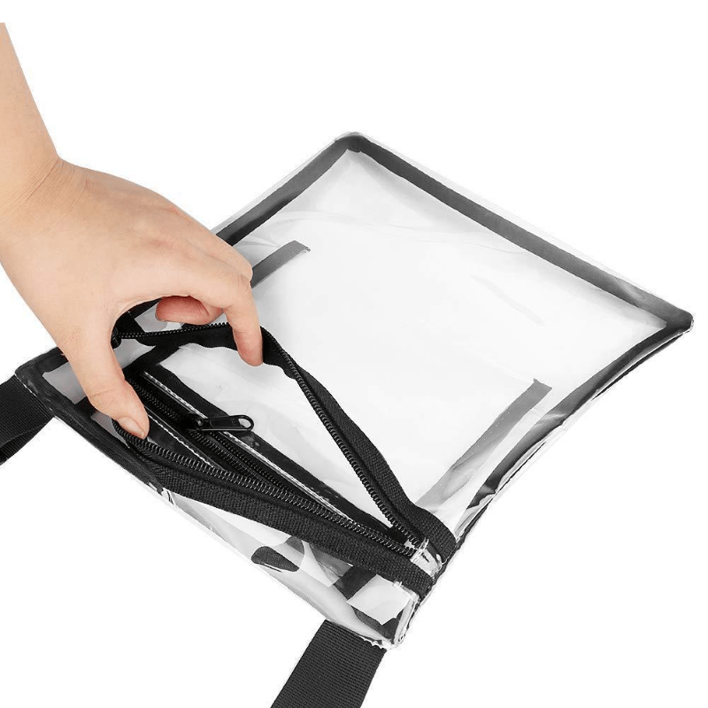 Transparent Zipper Shoulder Bag for Beach
