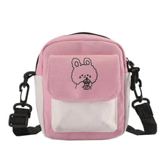Cartoon Crossbody Bag Small Zipper Shoulder Bag