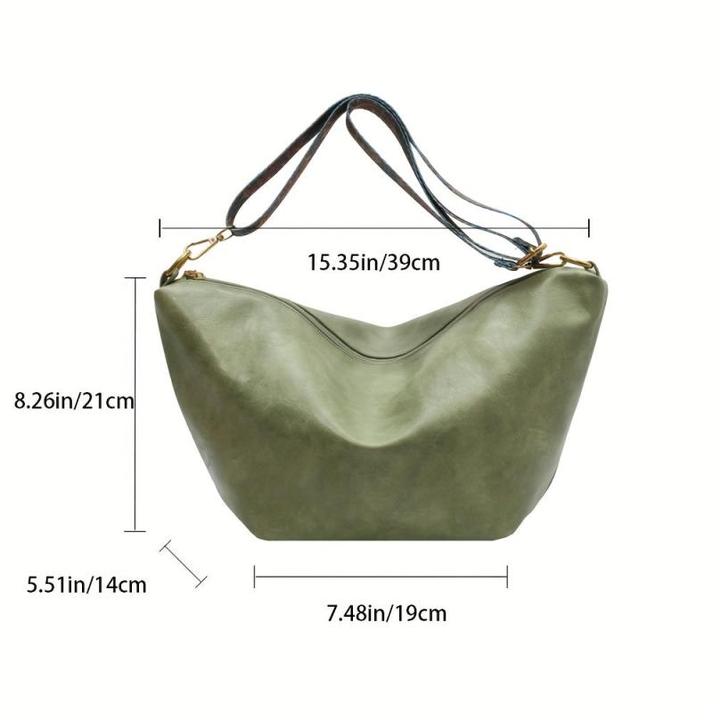 Vintage Ethnic Style Crossbody Bag Women's Faux Leather Shoulder Bag