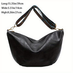Vintage Ethnic Style Crossbody Bag Women's Faux Leather Shoulder Bag