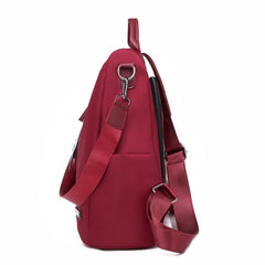 Anti Theft Cat Pendant Preppy Backpack Lightweight School Campus Daypack