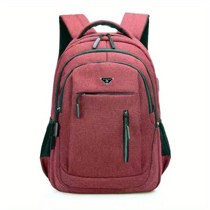 Casual Laptop Backpack Gift For Father Preppy Style School Bag