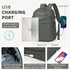 Large Capacity Laptop Backpack USB Charging Travel Daypack